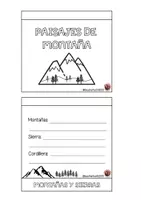 Vista previa - Hojas de trabajo - Pack: Flipbooks tipos de paisaje - página 1
