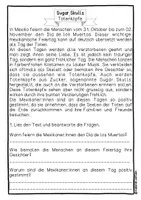 Vorschau - Arbeitsblätter - Sugar Skulls | Totenköpfe | Dia de los muertos | Kunstidee für Halloween - Seite 2