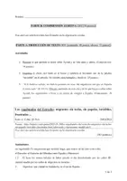 Vorschau - Klassenarbeiten - Klausur zum Thema "Vivir y convivir" - Deckblatt