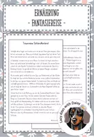 Vorschau - Text - Fantasiereise Schlaraffenland - Einstieg Zucker in Nahrungsmitteln - Deckblatt