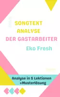 Vorschau - Stundenentwürfe - Songtextanalyse - Der Gastarbeiter von Eko Fresh - Deckblatt