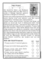 Vorschau - Arbeitsblätter - Kunstidee Halloween; Picasso im Kunstunterricht; Hexe zeichnen - Seite 2