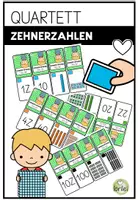 Vorschau - Spiele - Kartenspiel - ZR 100 - Zehnerzahlen - Quartett - Deckblatt