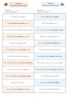 Vorschau - Arbeitsblätter - reported speech | indirect speech | tandem | ping-pong - Seite 1