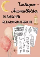 Vorschau - Mal- und Bastelvorlagen - AUSMALBILDER 🎨 - Islamische Religionslehre - Deckblatt