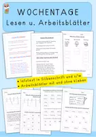 Vorschau - Arbeitsblätter - Wochentage Materialpaket - Seite 3