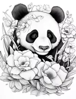 Vorschau - Mal- und Bastelvorlagen - 100 Panda-Ausmalbilder für Kinder - Seite 2