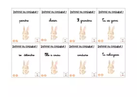 Aperçu - Apprentissages en autonomie - Français : conj : Jeu de plateau sur le verbe et l'infinitif P3 - Page 3