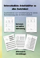 Vorschau - Arbeitsblätter - Schreiblehrgang - Alle Buchstaben in Grundschrift Sparpaket - Seite 1