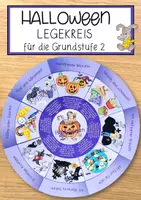Vorschau - Anderer Materialtyp - Halloween - Legekreis für die 3. u. 4. Klasse - Deckblatt