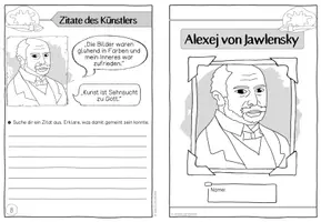 Vorschau - Arbeitsblätter - Mega-Sparpaket: 40 Künstler-Falthefte (Sets 1-10) - Seite 3