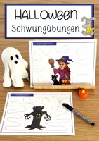 Vorschau - Anderer Materialtyp - Halloween – Schwungübungen - Deckblatt