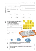 Vorschau - Test - Leistungskontrolle Teiler, Vielfache, Quadrate - Deckblatt