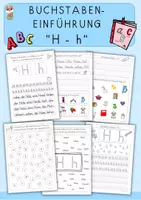 Vorschau - Arbeitsblätter - Buchstabe H, h - Buchstabeneinführung - Deckblatt
