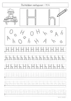 Vorschau - Arbeitsblätter - Buchstabe H, h - Buchstabeneinführung - Seite 2