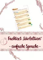 Vorschau - Text - Fachtext "Wirbeltiere" in leichter Sprache - Deckblatt