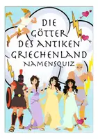 Vorschau - Spiele - Griechische Götter Zuordnungskarten Quiz - Geschichte, Antike - Deckblatt