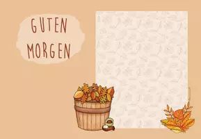 Vorschau - Präsentationen/Tafelbilder - Begrüßungsbild: Herbst (digitale Tafel) als PowerPoint und Pdf-Version - Seite 1