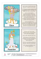 Vorschau - Spiele - Griechische Götter Zuordnungskarten Quiz - Geschichte, Antike - Seite 1