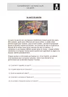Aperçu - Feuilles d'exercices - Textes courts lecture Sports Niveau 6-8 ans - Page de couverture