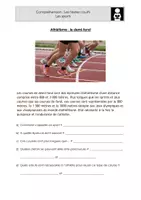 Aperçu - Feuilles d'exercices - Textes courts lecture Sports Niveau 6-8 ans - Page 3