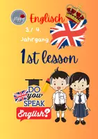 Vorschau - Arbeitsblätter - Englisch Arbeitsblätter: 1st lesson - Deckblatt