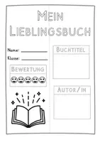 Vorschau - Arbeitsblätter - Mein Lieblingsbuch - LAPBOOK - Seite 2