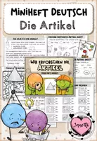 Vorschau - Arbeitsblätter - Artikel erforschen | Miniheft Klasse 2 - Deckblatt