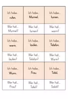 Vorschau - Spiele - Ich habe...,wer hat...? - a, m, o, i, l, u, e, s, f, w, r, t & au - Seite 2