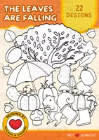 Aperçu - Cliparts/Visuels - Les feuilles tombent | 22 Clipart d'automne | N&B - Page de couverture