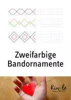 Vorschau - Arbeitsblätter - Zweifarbige Bandornamente – Muster abzeichnen und ergänzen - Deckblatt