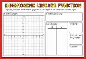 Vorschau - Arbeitsblätter - LINEARE FUNKTIONEN (Darstellungen) - Übungsblätter - Seite 3
