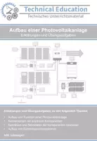 Vorschau - Arbeitsblätter - Aufbau einer Photovoltaikanlage - Übungsaufgaben - Deckblatt