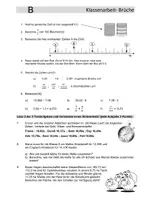 Vorschau - Test - Klassenarbeit Brüche(gemein/dezimal) - (A/B) - Seite 2