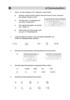 Vorschau - Test - Leistungskontrolle Ordnung der Dezimalzahlen (A/B) - Seite 2