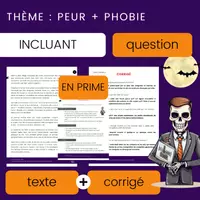 Aperçu - Feuilles d'exercices - Peur Halloween : Texte Narratif 3e cycle - Page 2