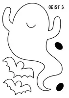 Vorschau - Mal- und Bastelvorlagen - Geister Basteln für Halloween - Bastelvorlagen im Herbst 🍂 - Seite 3
