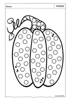 Vorschau - Arbeitsblätter - Dot-Markers, Herbst, Malvorlage - Seite 2