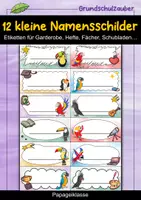 Vorschau - Anderer Materialtyp - Papagei Namensschilder-Etiketten für Garderobe, Fächer & Schubladen - Papageiklasse - Deckblatt