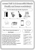 Vorschau - Arbeitsblätter - Vocabulary Training: family and home (access Unit 1) - Deckblatt