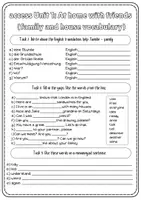Vorschau - Arbeitsblätter - Vocabulary Training: family and home (access Unit 1) - Seite 2