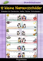 Vorschau - Anderer Materialtyp - Pinguin Namensschilder-Etiketten für Garderobe, Fächer & Schubladen - Pinguinklasse - Deckblatt