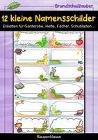 Vorschau - Anderer Materialtyp - Raupe Namensschilder-Etiketten für Garderobe, Fächer & Schubladen - Raupenklasse - Deckblatt
