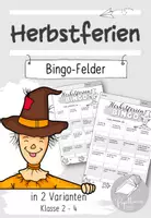Vorschau - Arbeitsblätter - Herbstferien-Bingo - Deckblatt