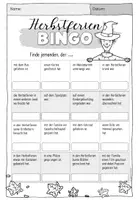 Vorschau - Arbeitsblätter - Herbstferien-Bingo - Seite 2