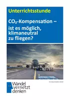 Vorschau - Stundenentwürfe - CO₂-Kompensation – ist es möglich, klimaneutral zu fliegen? - Deckblatt