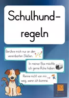 Vorschau - Poster - Schulhundregeln Aushang - Deckblatt