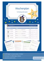 Vorschau - Unterrichtsreihen - Wochenplan 2 für selbständiges Arbeiten. Schwerpunkt Lesen - Deckblatt
