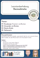 Vorschau - Test - differenzierte Lernstandserhebung Dezimalbrüche - mit Musterlösung und Punktevorschlag - Seite 3