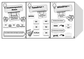 Vorschau - Arbeitsblätter - Tierisches Starterwissen – Klasse 3 – Leporello – Nomen – Verben – Adjektive - Seite 3